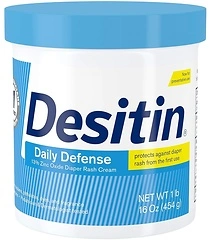 Desitin Daily Defense Baby Diaper Rash Cream with 13% Zinc Oxide, 16 oz