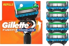 Gillette ProGlide Razor Refills for Men, 4 Razor Blade Refills