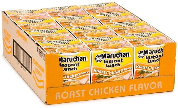 Maruchan Instant Lunch Roast Chicken Flavor, 2.25 Oz, Pack of 12