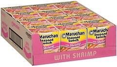 Maruchan Instant Lunch Shrimp, Ramen Noodle Soup, 2.25 Oz, 12 Count