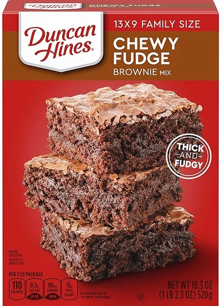Duncan Hines Brownie Mix, Fudge, 18.3 oz