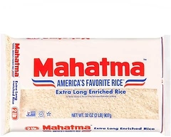 Mahatma Extra-Long-Grain Rice 2-Pound Rice Bag, Gluten-Free and Non-GMO White Rice Bulk Bag, 1 Bag of Rice