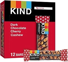KIND Bars, Dark Chocolate Cherry Cashew, Healthy Snacks, Gluten Free, 12 Count