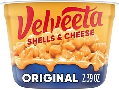 Velveeta Shells & Cheese Original Microwaveable Shell Pasta & Cheese Sauce, 2.39 oz