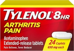 Tylenol 8 Hour Arthritis Pain Relief Extended-Release Tablets, 650 mg, 24 Count