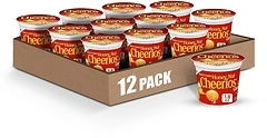 Honey Nut Cheerios Breakfast Cereal Cup, Gluten Free, 1.8 oz, 12 Count