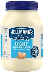 Hellmann's Light Mayonnaise, Creamy Condiment, 30 oz, Made with 100 Cage-Free Eggs