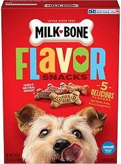 Milk-Bone Flavor Snacks Dog Treats, Small Biscuits, 24 Ounce, Crunchy Texture