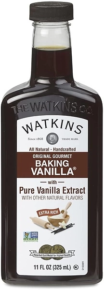 Watkins All Natural Original Gourmet Baking Vanilla, with Pure Vanilla Extract, 11 Fl Oz