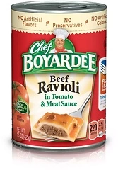 Chef Boyardee Beef Ravioli, Microwave Pasta, Canned Food, 15 oz.