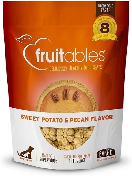 Fruitables Baked Dog Treats - Sweet Potato & Pecan - 7 Ounces