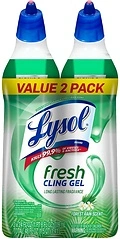 Lysol Toilet Bowl Cleaner Gel, Forest Rain Scent, 24oz, 2 Pack