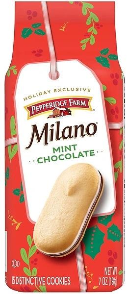 Pepperidge Farm Milano Mint Chocolate Cookies, 7 OZ Bag (15 Cookies)