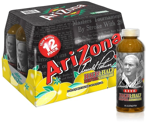 AriZona Arnold Palmer Half and Half - 16 Fl Oz (Pack of 12)