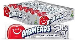 Airheads Candy, White Mystery Flavor, Full Size Bars, Taffy, 36 Count
