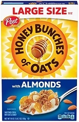 Honey Bunches of Oats with Almonds, Heart Healthy, Low Fat, 18 Ounce Box