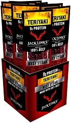 Jack Link's Beef Steak, Teriyaki, 9g Protein, 9g Carbs, 1 Oz (12 Pack)