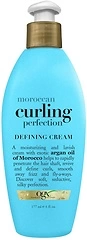 OGX Argan Oil of Morocco Curling Perfection Cream, Define Curls, 6 oz