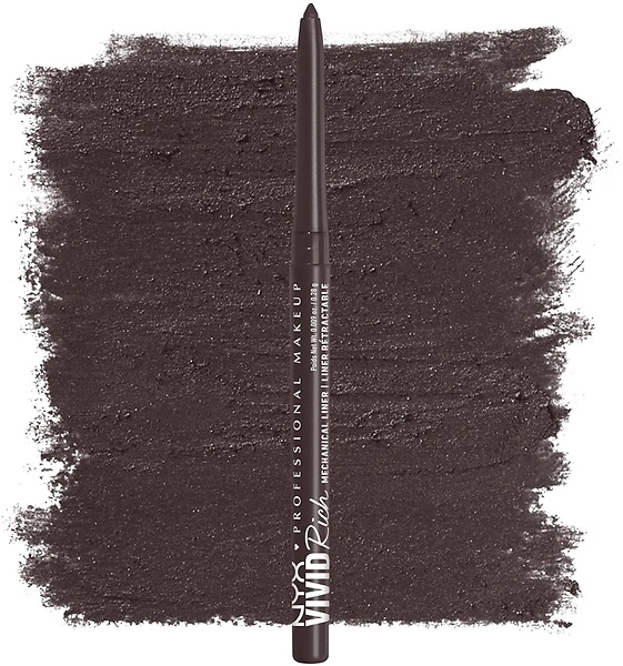 NYX Vivid Rich Mechanical Eye Pencil, Creamy Retractable Eyeliner - Smokin Topaz