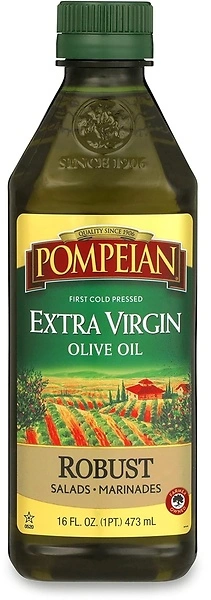 Pompeian Robust Extra Virgin Olive Oil, Contains Polyphenols, 16 Fl Oz