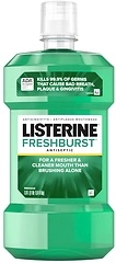 Listerine Freshburst Antiseptic Mouthwash, Kills 99% of Germs, Spearmint, 1 L