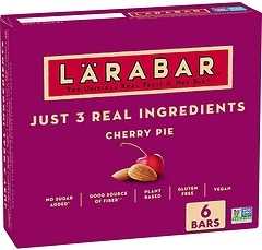 Larabar Cherry Pie, Gluten Free Vegan Fruit & Nut Bars, 1.7 oz bars, 6 ct