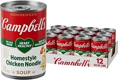 Campbell's Healthy Request Homestyle Chicken Noodle Soup, 10.5 oz, 12 Count