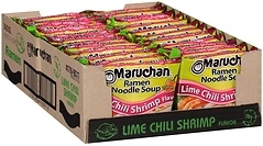 Maruchan Ramen Lime Chili Shrimp Flavor, 3.0 Oz, Pack of 24
