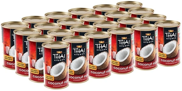 Thai Kitchen Unsweetened Coconut Milk, 5.46 fl oz (Pack of 24)