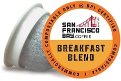 San Francisco Bay Compostable Coffee Pods, Breakfast Blend, 80 Ct, Keurig 2.0 Compatible