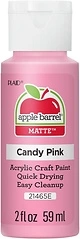 Apple Barrel Acrylic Paint in Assorted Colors (2 oz), 21465, Candy Pink