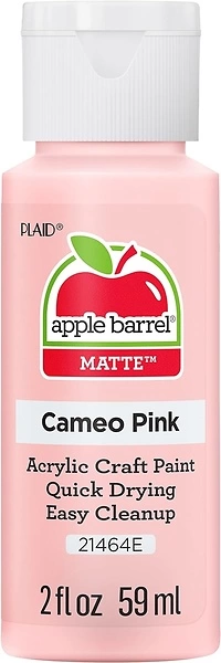 Apple Barrel Acrylic Paint in Assorted Colors (2 oz), 21464, Cameo Pink