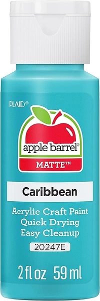 Apple Barrel Acrylic Paint in Assorted Colors (2 oz), 20247, Caribbean