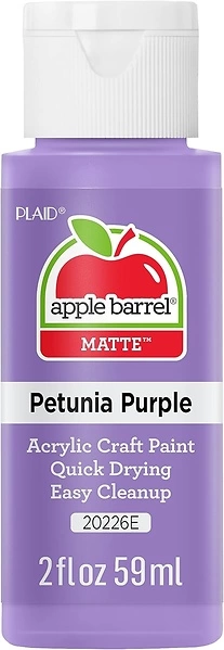 Apple Barrel Acrylic Paint in Assorted Colors (2 oz), JA20226, Petunia Purple
