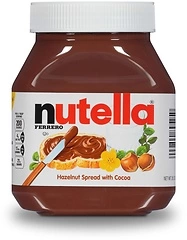 Nutella Hazelnut Spread With Cocoa For Breakfast, 26.5 Oz Jar