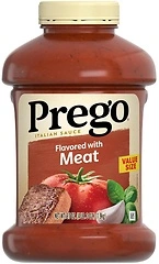 Prego Italian Tomato Pasta Sauce Flavored With Meat, 67 oz Jar