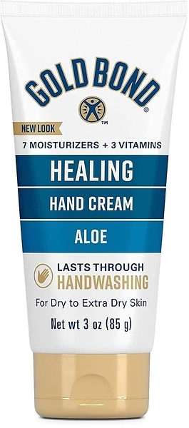 Gold Bond Healing Hand Cream, 3 oz., With Aloe, Moisture That Lasts
