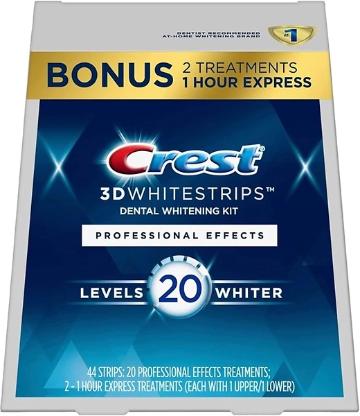 Crest 3D Whitestrips Professional Effects, 44 Strips, Teeth Whitening Strip Kit