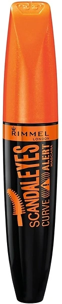 Rimmel London Scandaleyes Curve Alert Mascara, Volumizing, 001 Black, 0.41oz