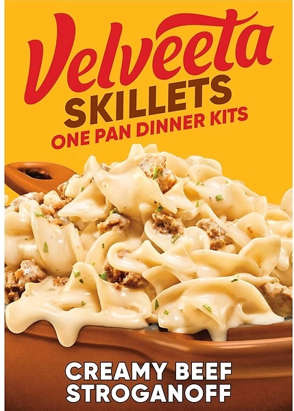 Velveeta Skillets Creamy Beef Stroganoff One Pan Dinner Kit, 11.6 oz Box