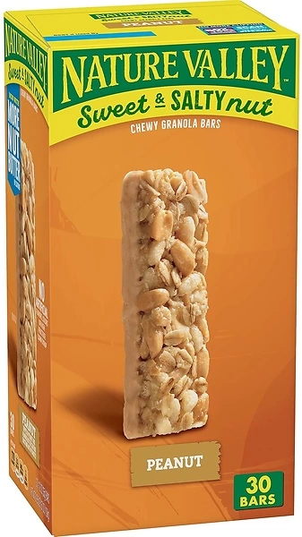 Nature Valley Sweet and Salty Granola Bars, Peanut, 30 Bars, 36 OZ