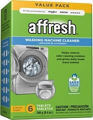 Affresh Washing Machine Cleaner, Cleans Front Load and Top Load Washers, 6 Tablets