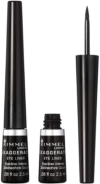 Rimmel London Scandaleyes Exaggerate Liquid Eyeliner, Black, 0.08oz