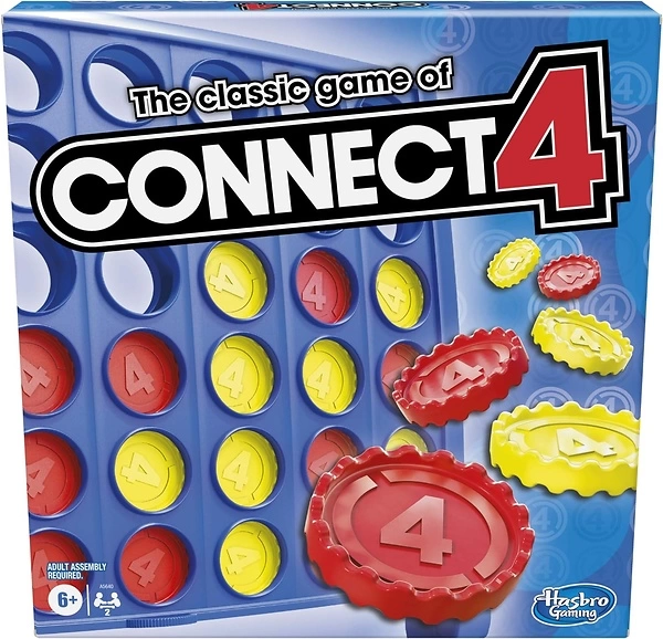 Hasbro Connect 4 Game, Classic Grid, 2 Players, Ages 6 and Up