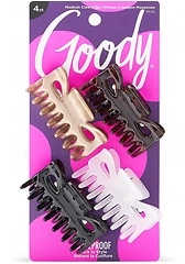 Goody Classics Medium Claw Clips, Assorted Colors - Great for Easily Pulling Up Your Hair - Pain-Free Hair Accessories for Women, Men, Boys, and Girls...