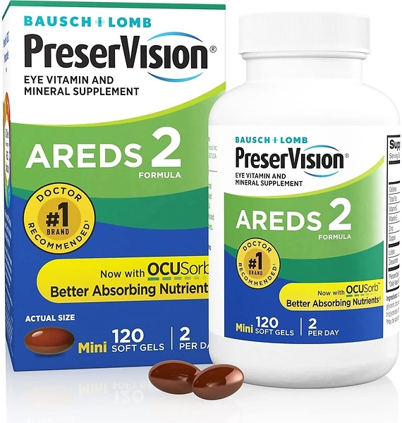 PreserVision AREDS 2 Eye Vitamins, Lutein & Zeaxanthin, 120 Softgels