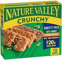 Nature Valley Crunchy Granola Bars, Variety Pack, 12 Bars, 8.94 OZ (6 Pouches)