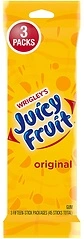 JUICY FRUIT Gum, Original Chewing Gum, Individually Wrapped, 45 Count, 3 Packs