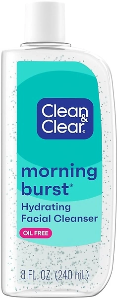 Clean & Clear Morning Burst Hydrating Facial Cleanser, BHA, Cucumber & Aloe, 8 fl. oz