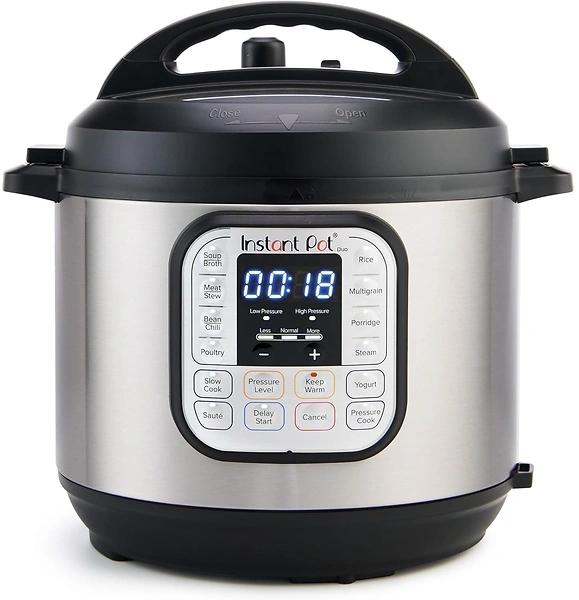 Instant Pot Duo 7-in-1 Electric Pressure Cooker, 6 Quart, Stainless Steel